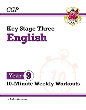 portada New ks3 Year 9 English 10-Minute Weekly Workouts (Cgp ks3 10-Minute Tests)