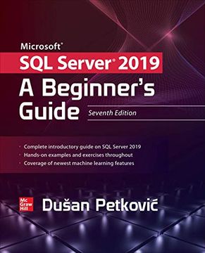 portada Microsoft sql Server 2019: A Beginner's Guide, Seventh Edition (en Inglés)