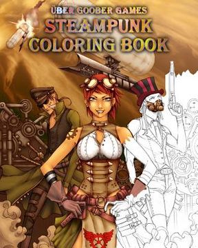 portada Steampunk Coloring Book: by Uber Goober Games (en Inglés)