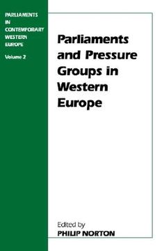 portada parliaments and pressure groups in western europe (en Inglés)