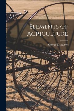 portada Elements of Agriculture (en Inglés)