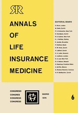portada annals of life insurance medicine 6: proceedings of the 13th international congress of life assurance medicine madrid 1979 (in German)