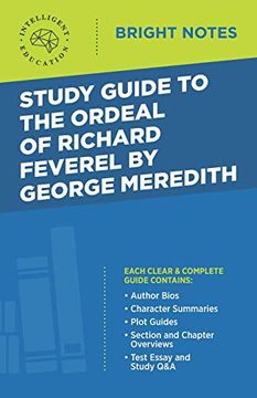 portada Study Guide to the Ordeal of Richard Feverel by George Meredith (Bright Notes) (en Inglés)
