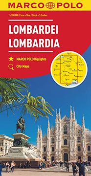 portada Marco Polo Regionalkarte Italien 02 Lombardei, Oberitalienische Seen 1: 200. 000 (en Alemán)