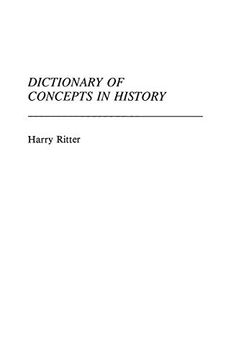 portada Dictionary of Concepts in History (en Inglés)