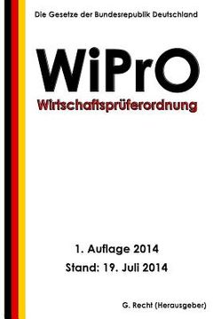 portada Wirtschaftsprüferordnung - WiPrO (en Alemán)