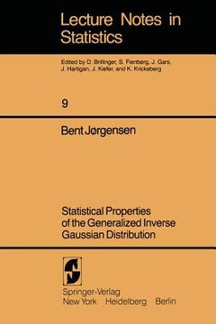 portada statistical properties of the generalized inverse gaussian distribution (en Inglés)