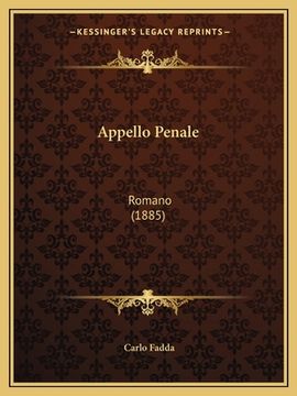 portada Appello Penale: Romano (1885) (in Italian)