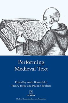 portada Performing Medieval Text (Legenda) (en Inglés)