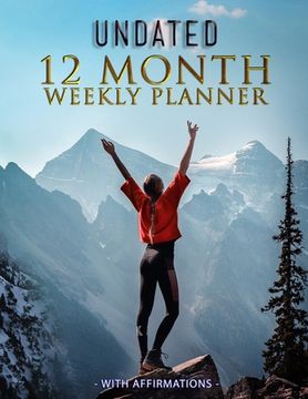 portada Undated 12 Month Weekly Planner with Affirmations (in English)