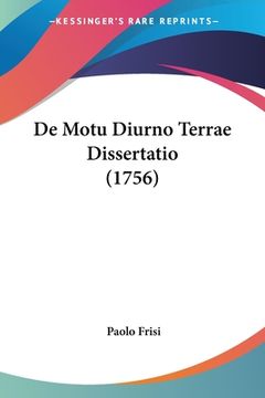 portada De Motu Diurno Terrae Dissertatio (1756) (in Latin)