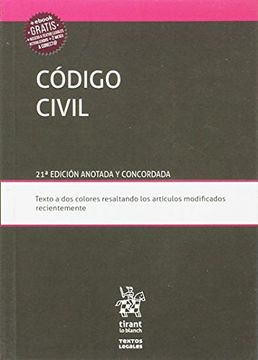 portada Código Civil 21ª Edición 2017 (Textos Legales)