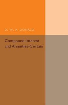 portada Compound Interest and Annuities-Certain (en Inglés)