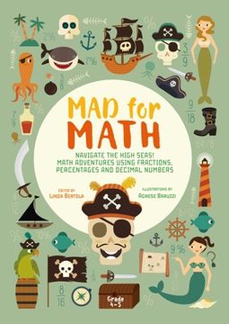 portada Mad for Math: Navigate the High Seas: A Math Book for Kids (en Inglés)