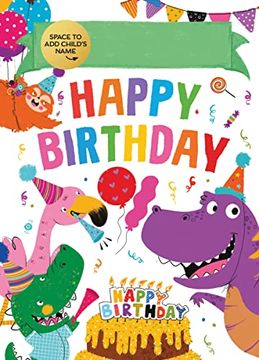 portada Happy Birthday: Personalized Fill-In-The-Blank Book (Greeting Card or Gift for Kids) (en Inglés)
