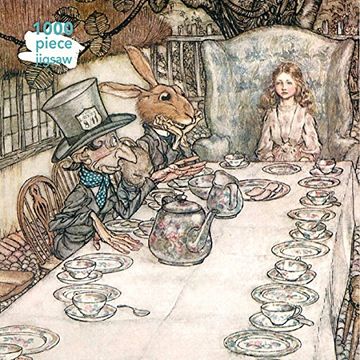 portada Adult Jigsaw Arthur Rackham: Alice in Wonderland tea Party: 1000 Piece Jigsaw (1000-Piece Jigsaws) 