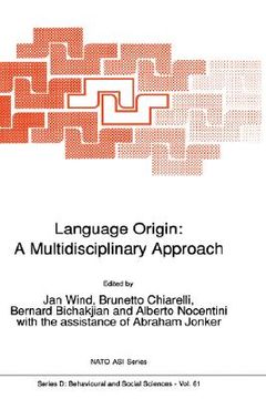 portada language origin: a multidisciplinary approach (in English)