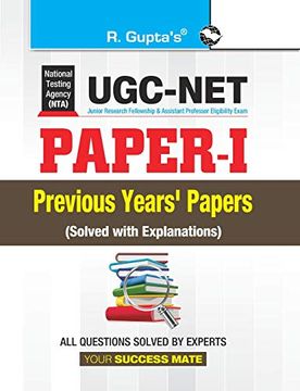 portada Ugc-Net (Paper-I) Previous Years&#39; Papers (Solved) (libro en Inglés)