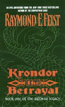 portada Krondor the Betrayal: Book one of the Riftwar Legacy (en Inglés)