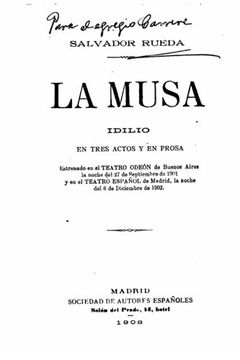 portada La Musa, idilio en tres actos y en prosa (Spanish Edition)
