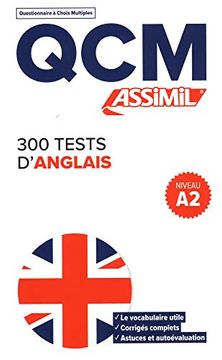 portada Qcm 300 Tests d'Anglais (en Francés)