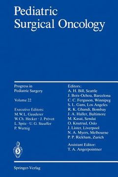 portada pediatric surgical oncology (en Inglés)