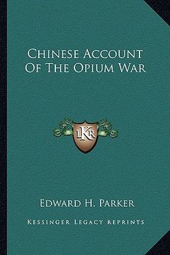 portada chinese account of the opium war (en Inglés)