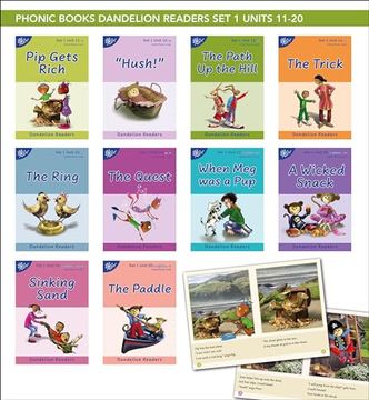 portada Phonic Books Dandelion Readers set 1 Units 11-20 (Two-Letter Spellings sh, ch, th, ng, qu, wh, -Ed, -Ing, Le): Decodable Books for Beginner Readers. Sh, ch, th, ng, qu, wh, -Ed, -Ing, le (en Inglés)