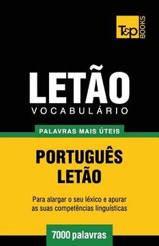 portada Vocabulário Português-Letão - 7000 palavras mais úteis