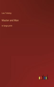 portada Master and Man: in large print (in English)