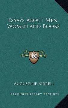 portada essays about men, women and books (in English)