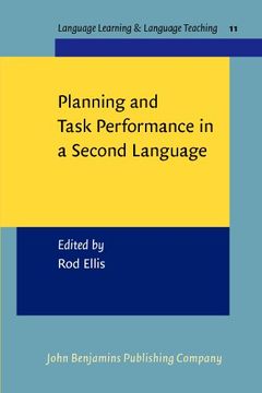 portada Planning and Task Performance in a Second Language (Paperback)