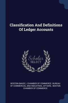 portada Classification And Definitions Of Ledger Accounts