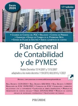 portada Plan General de Contabilidad y de Pymes: Reales Decretos 1514