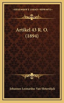 portada Artikel 43 R. O. (1894)