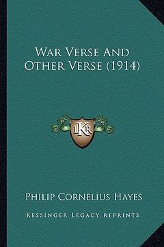 portada war verse and other verse (1914) (en Inglés)