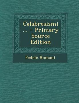 portada Calabresismi ... (in Italian)