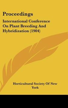 portada proceedings: international conference on plant breeding and hybridization (1904) (en Inglés)