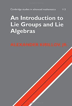 portada An Introduction to lie Groups and lie Algebras Hardback: 0 (Cambridge Studies in Advanced Mathematics) (in English)