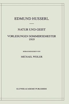 portada natur und geist: vorlesungen sommersemester 1919