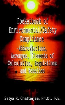 portada pocketbook of environmental/safety compliance-abbreviation, acronyms, elements of calculation, regulations and websites