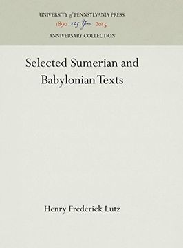 portada Selected Sumerian and Babylonian Texts (University of Pennsylvania Museum of Archaeology and Anthrop) 
