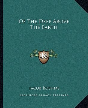 portada of the deep above the earth (in English)