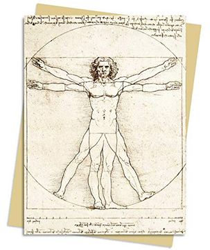 portada Leonardo da Vinci: Vitruvian man Greeting Card Pack: Pack of 6 (Greeting Cards) (en Inglés)