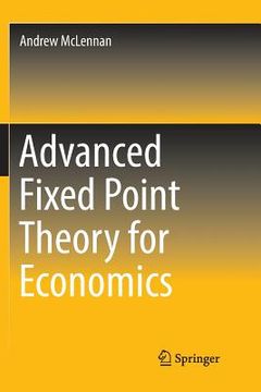 portada Advanced Fixed Point Theory for Economics (en Inglés)