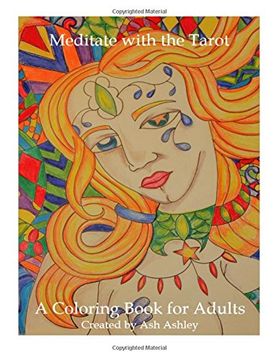 portada Meditate With the Tarot: A Coloring Book for Adults (en Inglés)