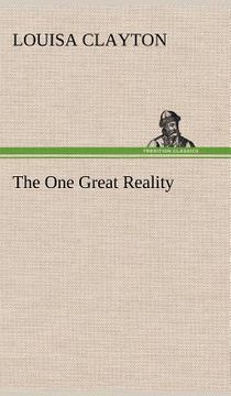 portada the one great reality (en Inglés)