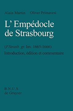 portada L'empédocle de Strasbourg (en Francés)