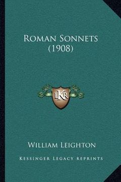 portada roman sonnets (1908) (en Inglés)