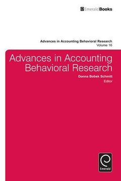 portada 16: Advances in Accounting Behavioral Research (Advances in Accounting Behavioral Research)